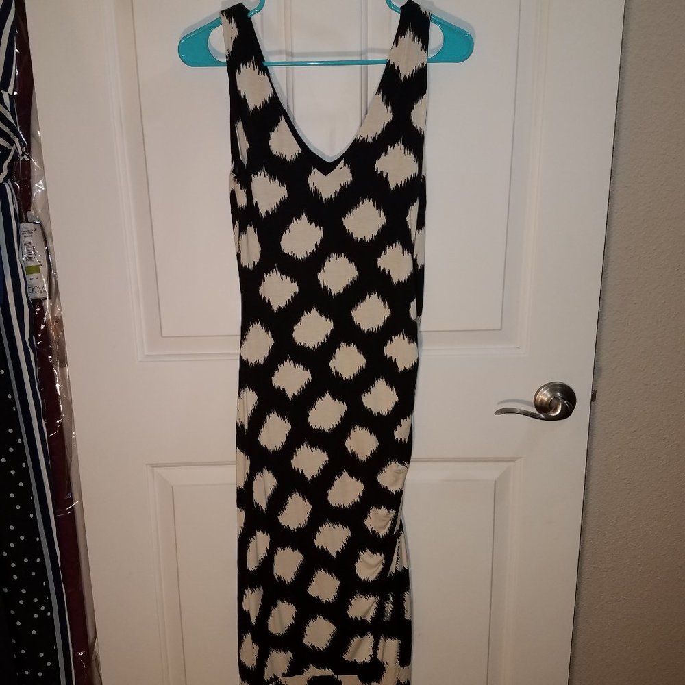 International Concepts Painterly tulip hem dress